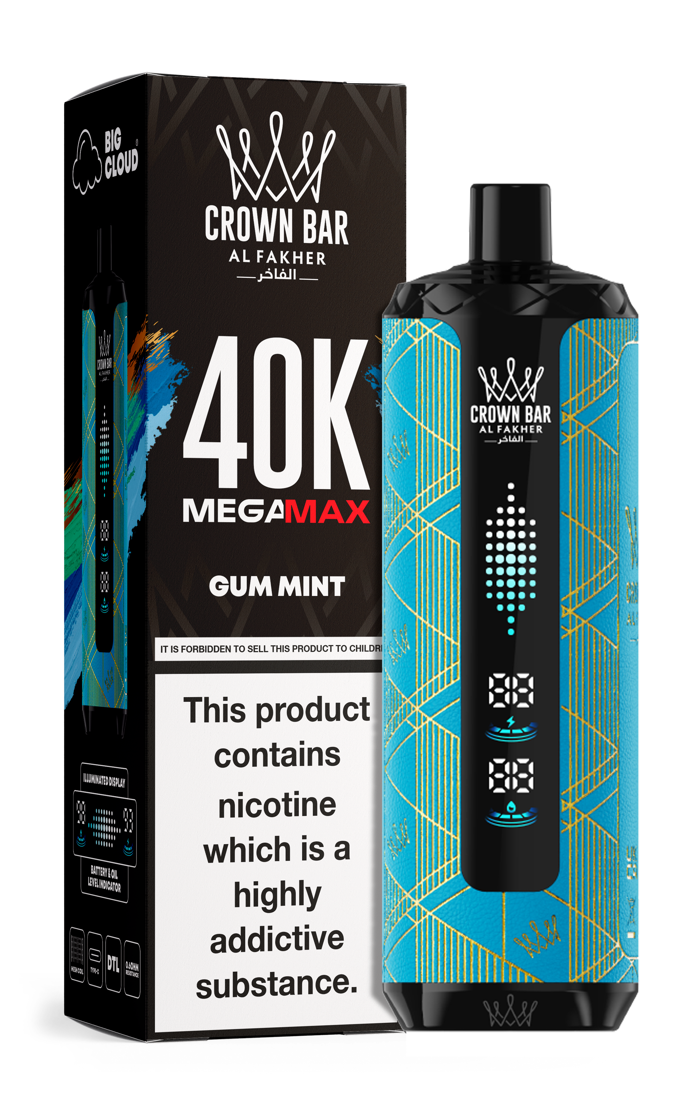 AL FAKHER MEGA MAX 40K CROWN BAR DISPOSABLE 6MG