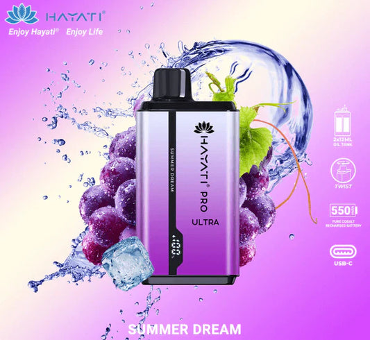 HAYATI PRO ULTRA SUMMER DREAM 15000 PUFFS - MrVapora.pk