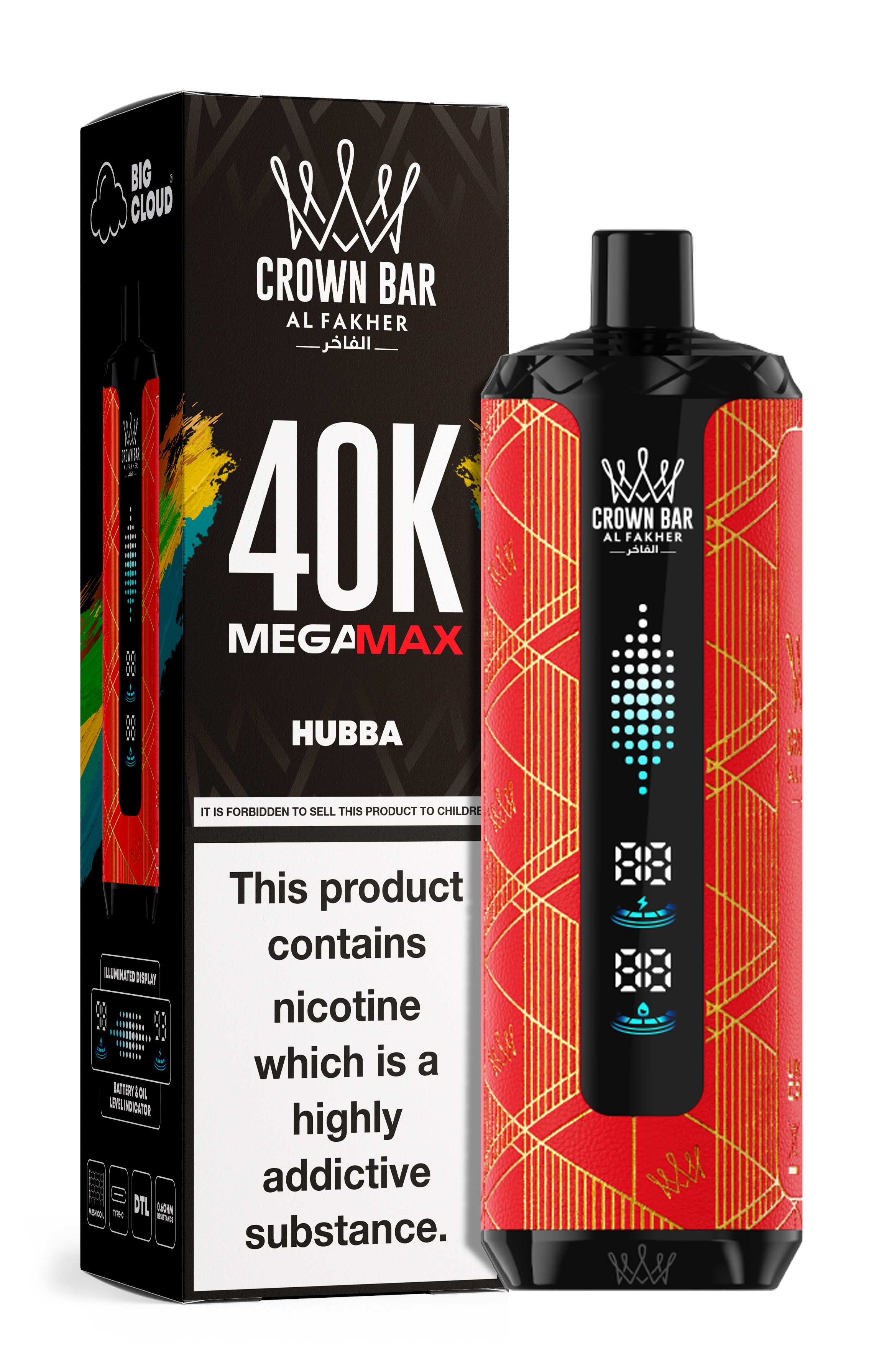 AL FAKHER MEGA MAX 40K CROWN BAR DISPOSABLE 6MG