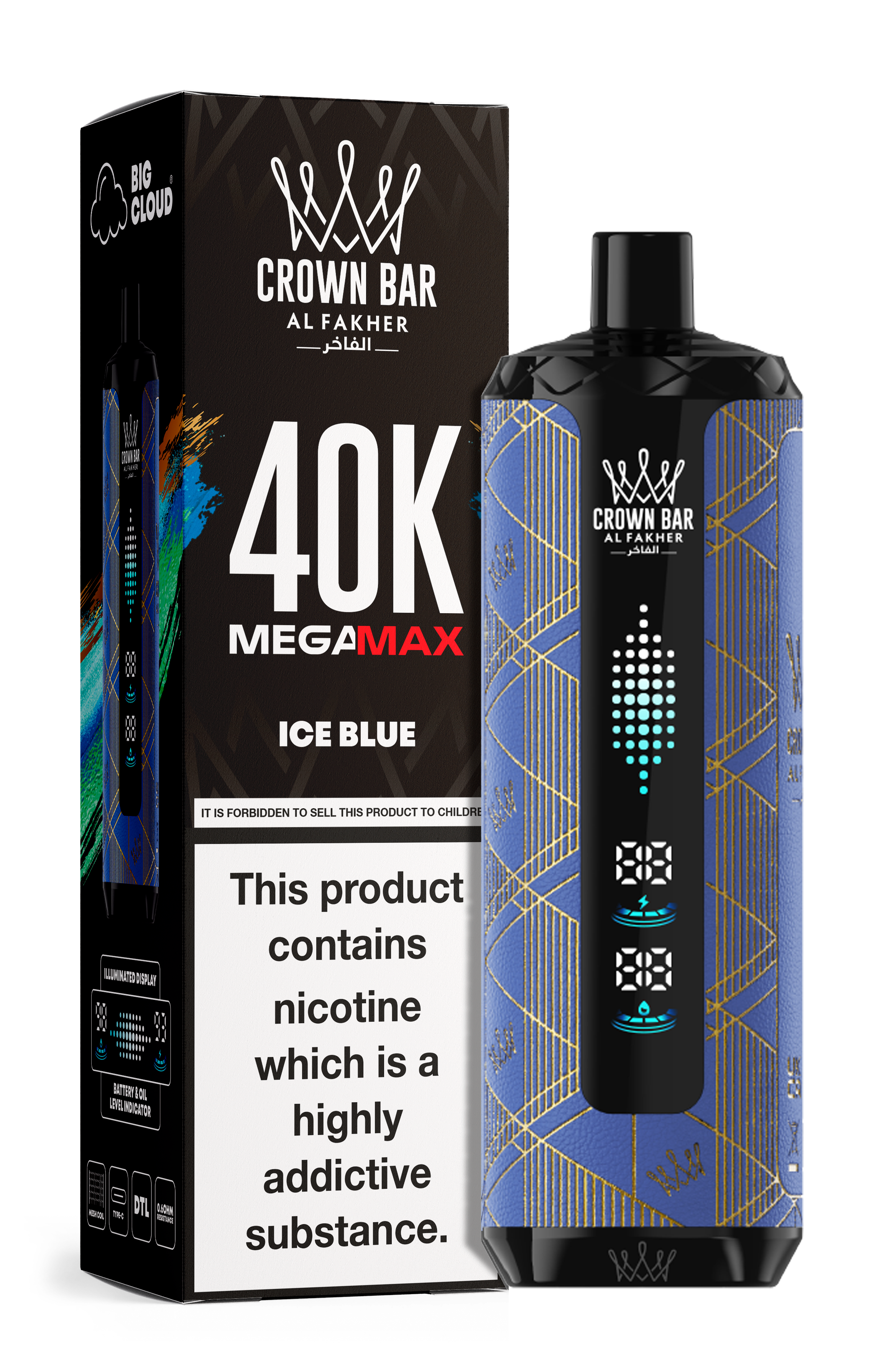 AL FAKHER MEGA MAX 40K CROWN BAR DISPOSABLE 6MG