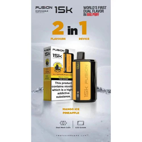 IVG FUSION 2 IN 1 DISPOSABLE 15000 PUFFS 20MG - MrVapora.pk