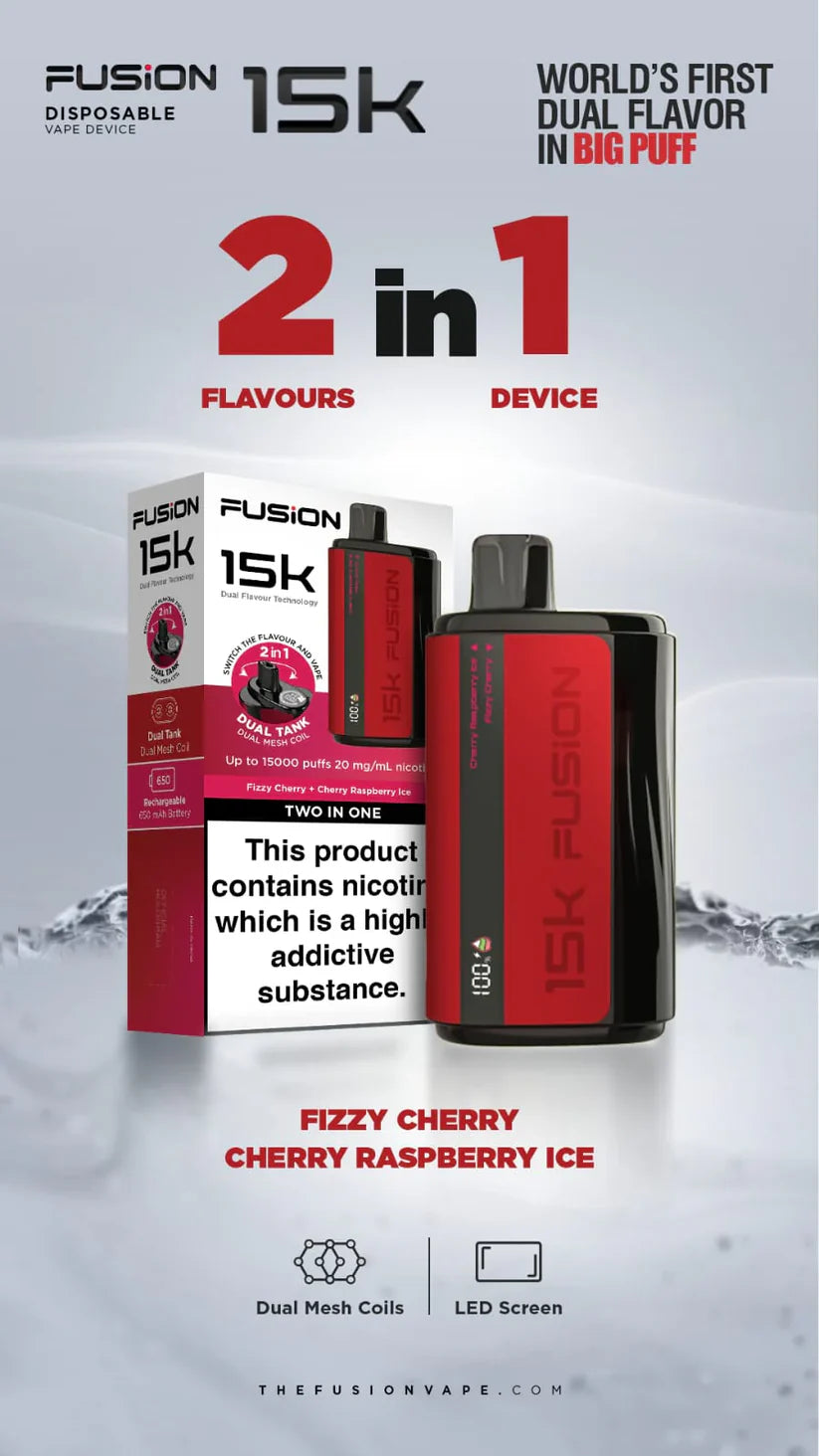 IVG FUSION 2 IN 1 DISPOSABLE 15000 PUFFS 20MG - MrVapora.pk