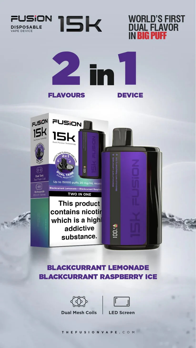 IVG FUSION 2 IN 1 DISPOSABLE 15000 PUFFS 20MG - MrVapora.pk