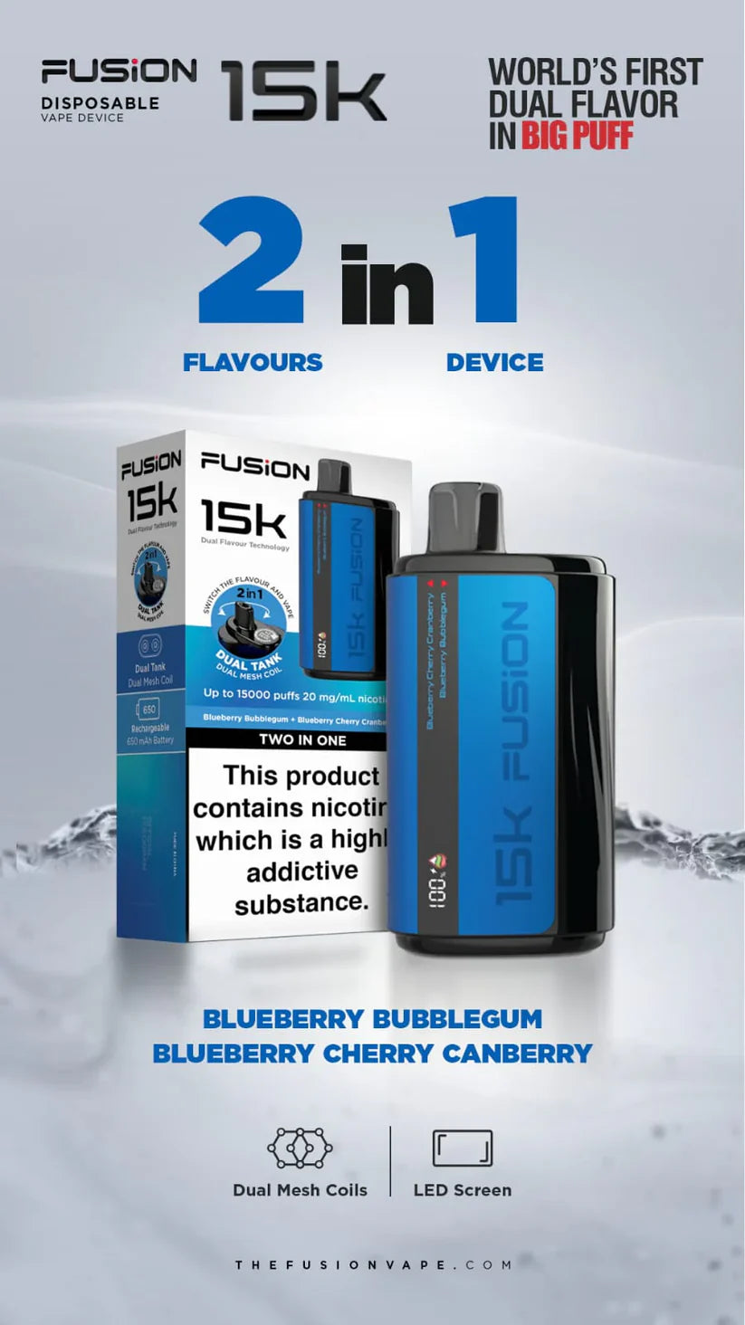 IVG FUSION 2 IN 1 DISPOSABLE 15000 PUFFS 20MG - MrVapora.pk