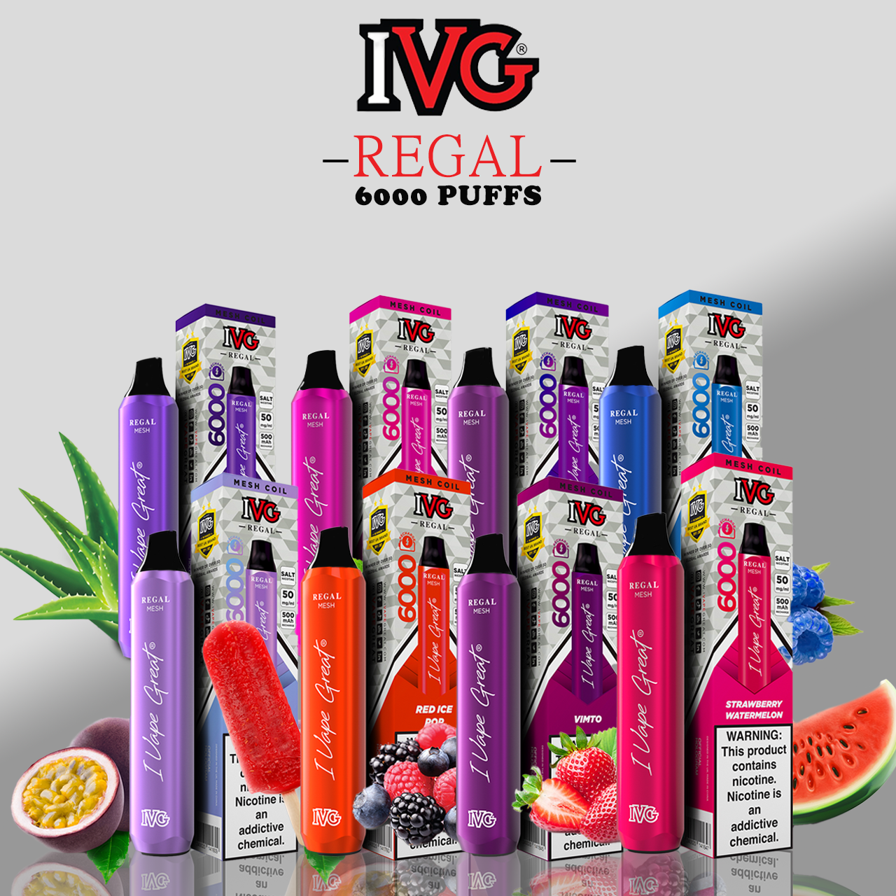 Ivg Regal Disposable 6000 Puffs 5% - MrVapora.pk