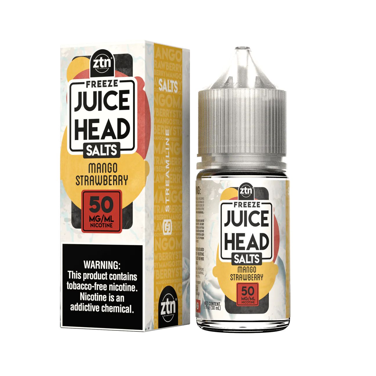 JUICE HEAD - MANGO STRAWBERRY EXTRA FREEZE 30ML - MrVapora.pk