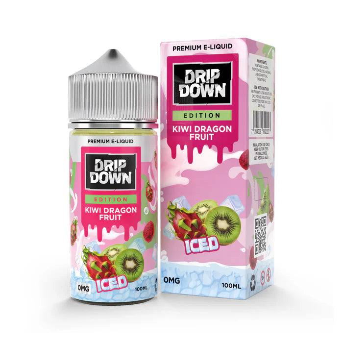 KIWI DRAGON FRUIT ICE   100ML - DRIP DOWN EDITION - MrVapora.pk