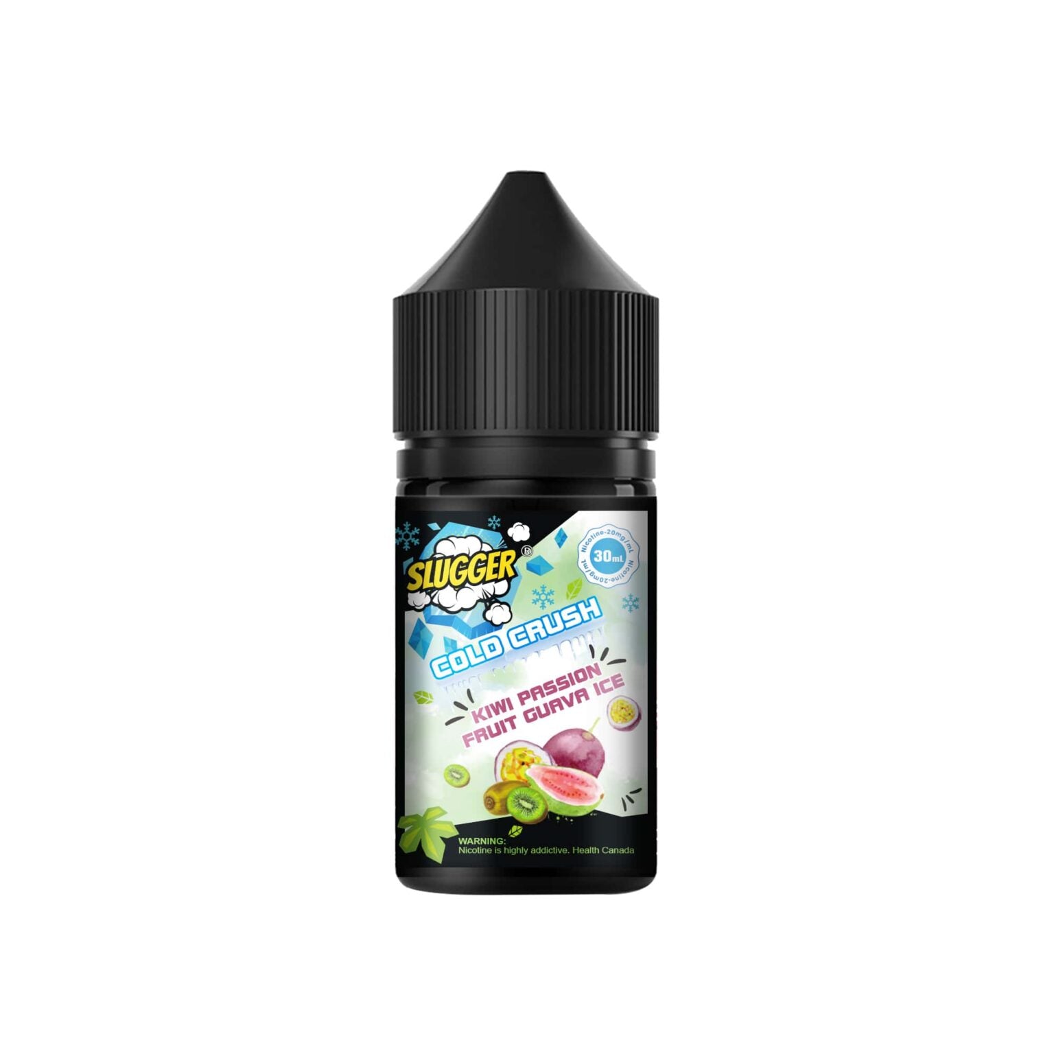 KIWI PASSIONFRUIT GUAVA 20MG - SLUGGER COLD CRUSH SERIES30ML - MrVapora.pk