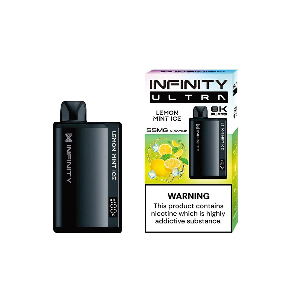 LEMON MINT ICE 55MG - INFINITY ULTRA DISPOSABLE 8000 PUFFS - MrVapora.pk