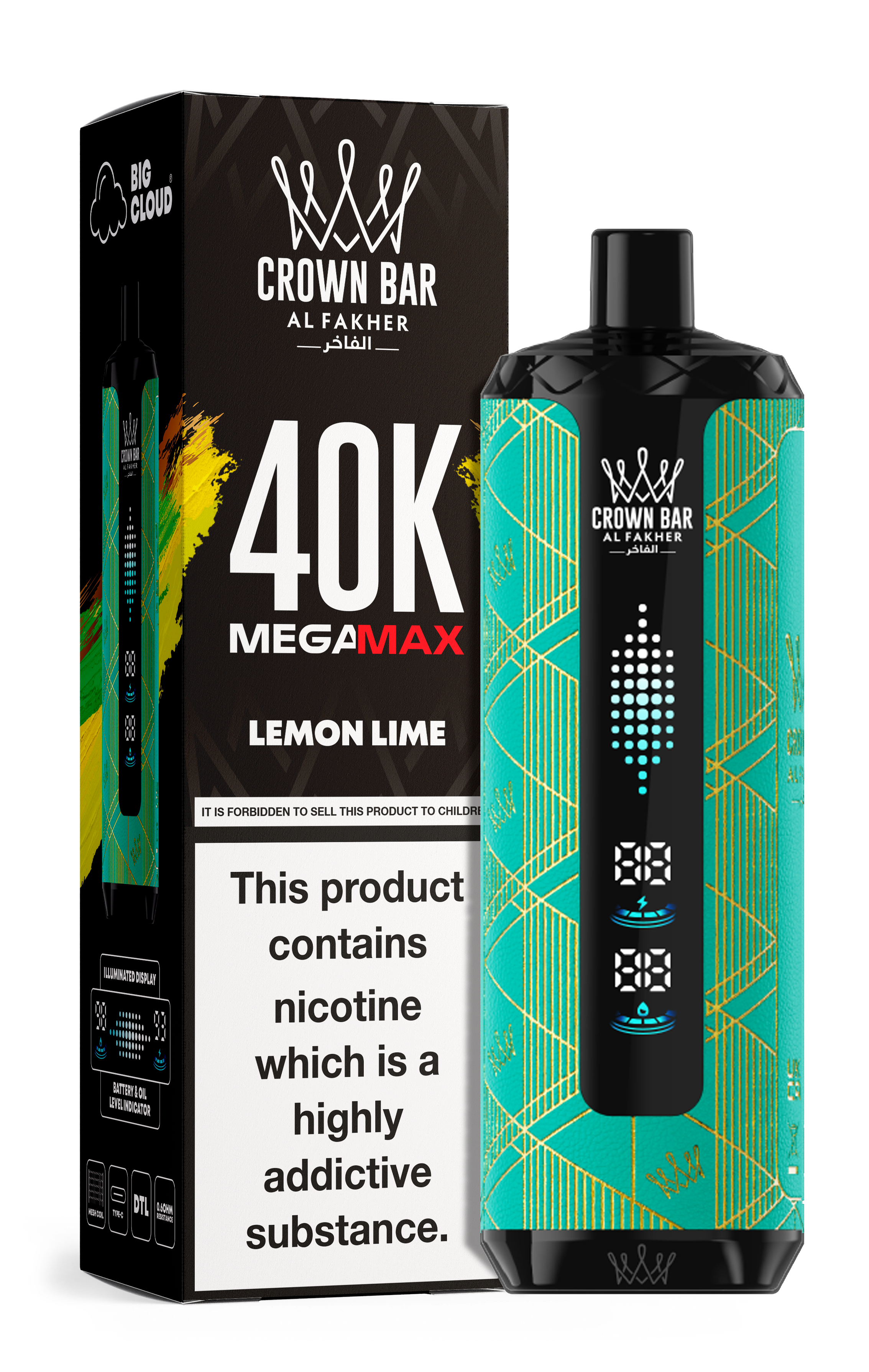 AL FAKHER MEGA MAX 40K CROWN BAR DISPOSABLE 6MG