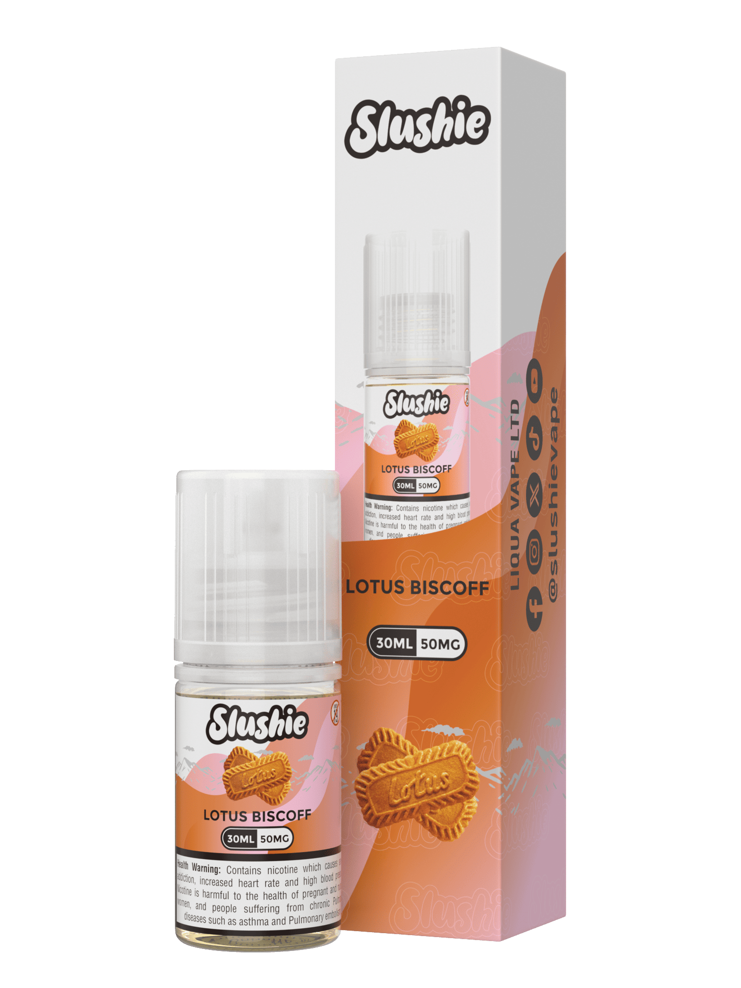 LOTUS BISCOFF  35MG,50MG 30ML - SLUSHIE E LIQUID - MrVapora.pk