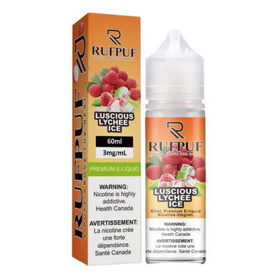 LUSCIOUS LYCHEE ICE  3MG,6MG 60ML - RUFPUF FREE BASE - MrVapora.pk