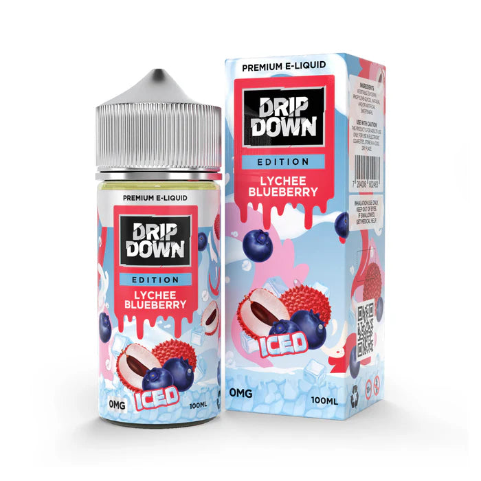 LYCHEE BLUEBERRY ICE   100ML  - DRIP DOWN EDITION - MrVapora.pk