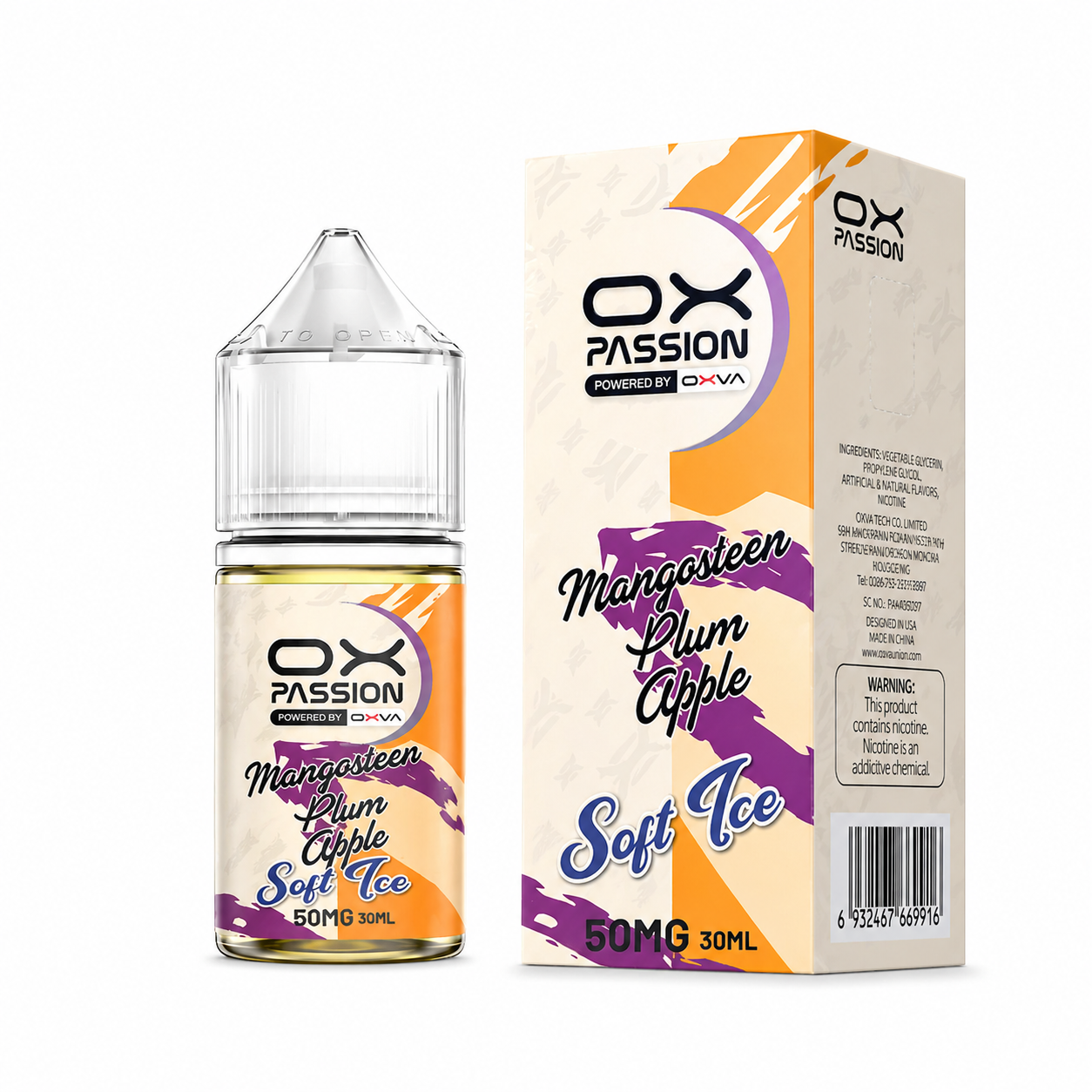 MANGOSTEEN PLUM APPLE  30ML   -   OX   PASSION   SOFT   ICE - MrVapora.pk