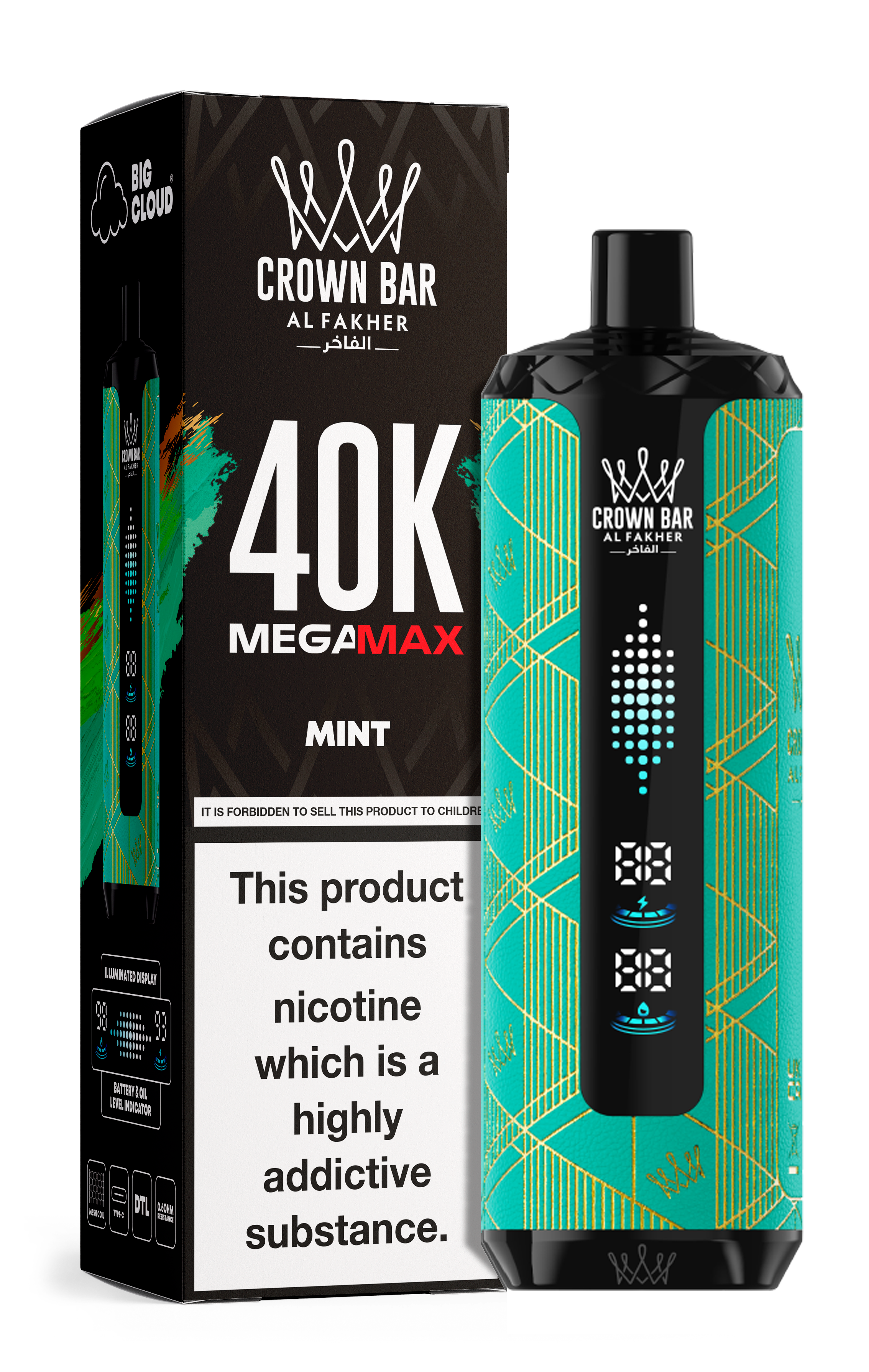 AL FAKHER MEGA MAX 40K CROWN BAR DISPOSABLE 6MG