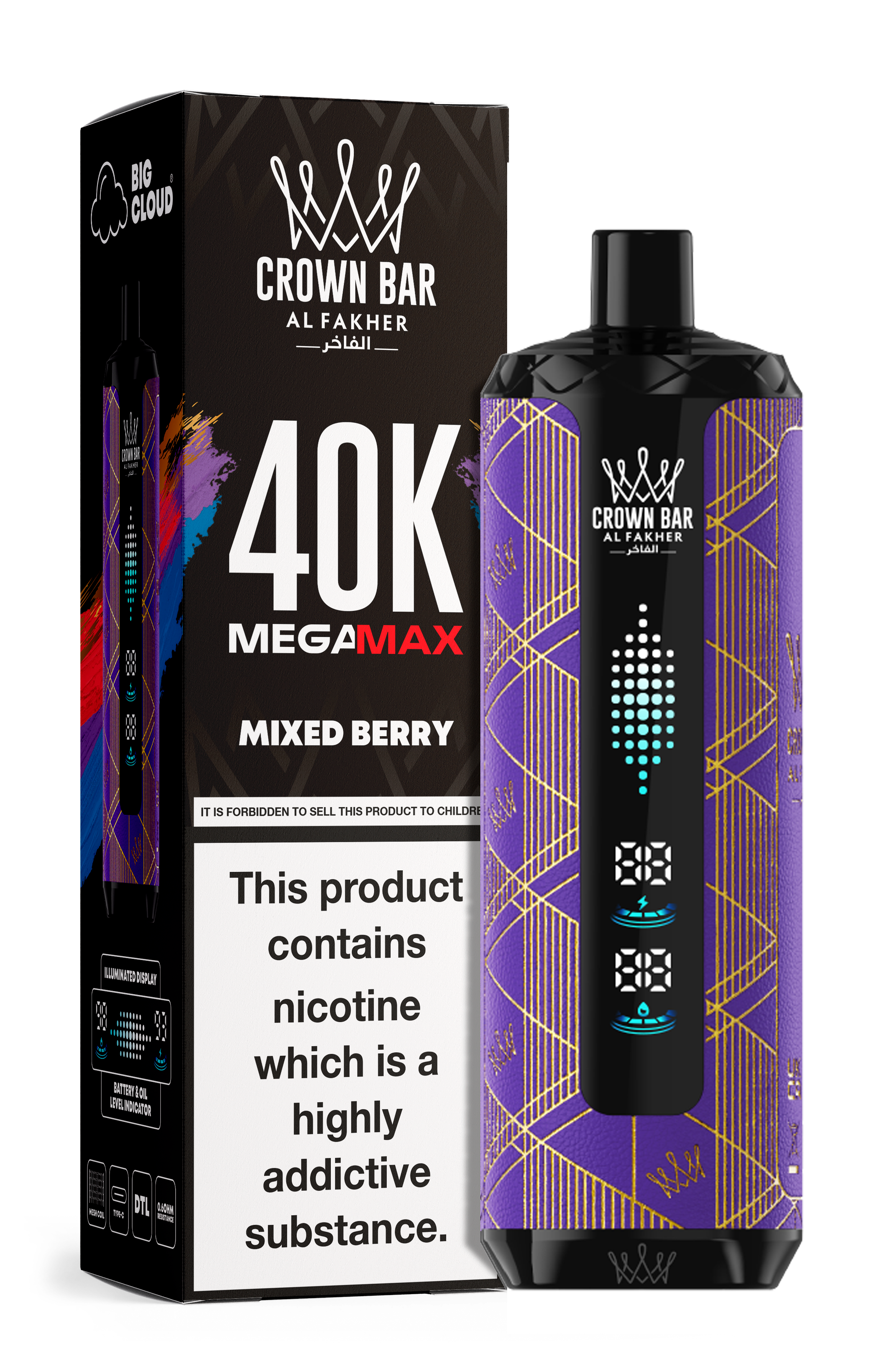 AL FAKHER MEGA MAX 40K CROWN BAR DISPOSABLE 6MG