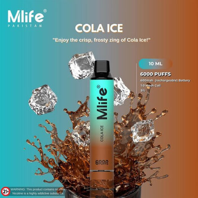 MLIFE DISPOSABLES 6000 PUFFS 50MG AT BEST PRICE - MrVapora.pk