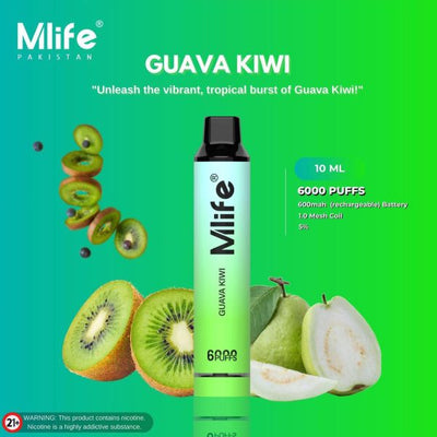 MLIFE DISPOSABLES 6000 PUFFS 50MG AT BEST PRICE - MrVapora.pk