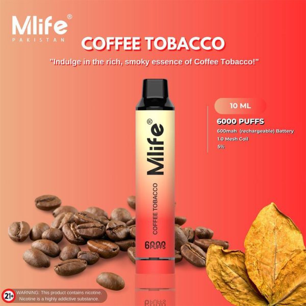 MLIFE DISPOSABLES 6000 PUFFS 50MG AT BEST PRICE - MrVapora.pk