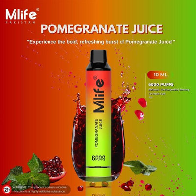 MLIFE DISPOSABLES 6000 PUFFS 50MG AT BEST PRICE - MrVapora.pk