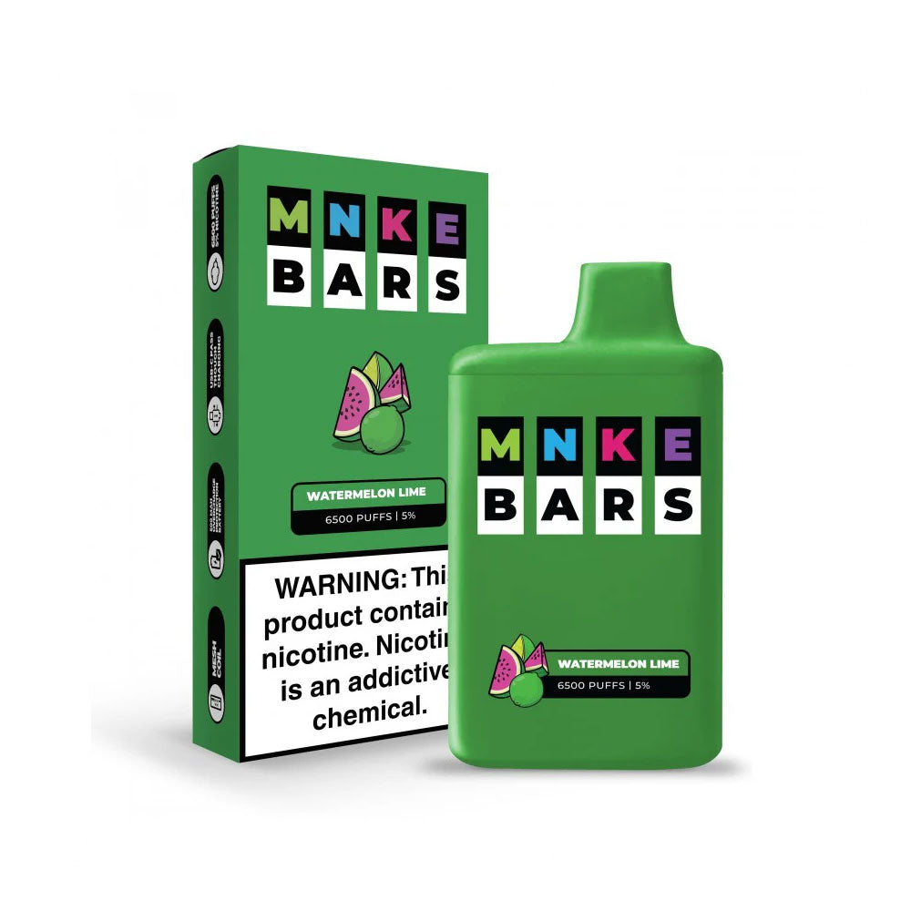 MNKE Bars Disposable Vape – Watermelon Lime