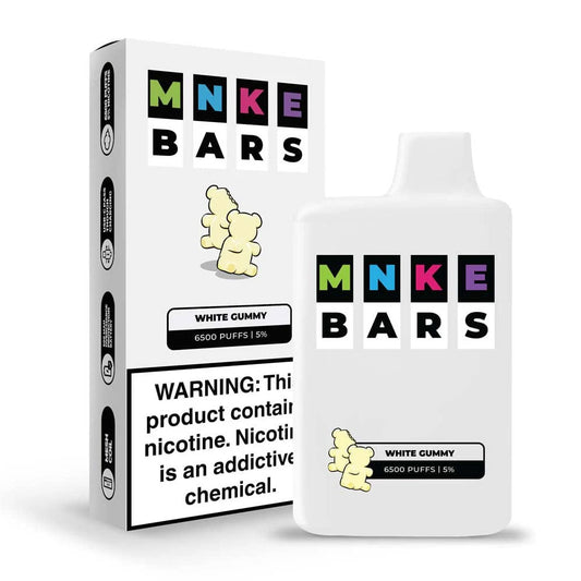 MNKE Bars Disposable Vape – White Gummy