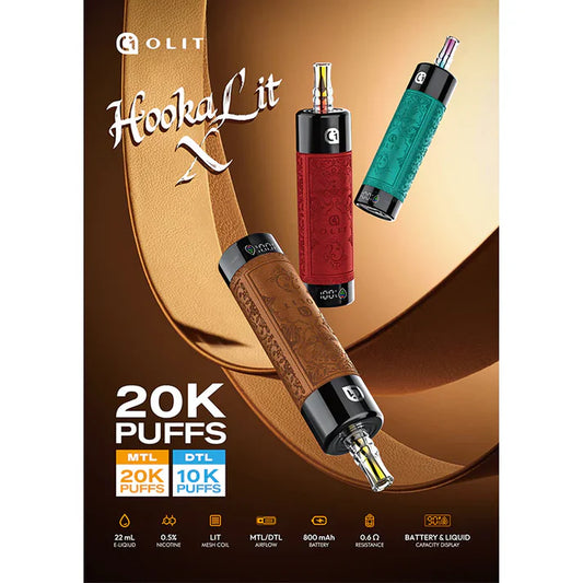 OLIT HOOKALIT X 20K PUFFS - OLIT HOOKALIT X 20000 PUFFS - MrVapora.pk