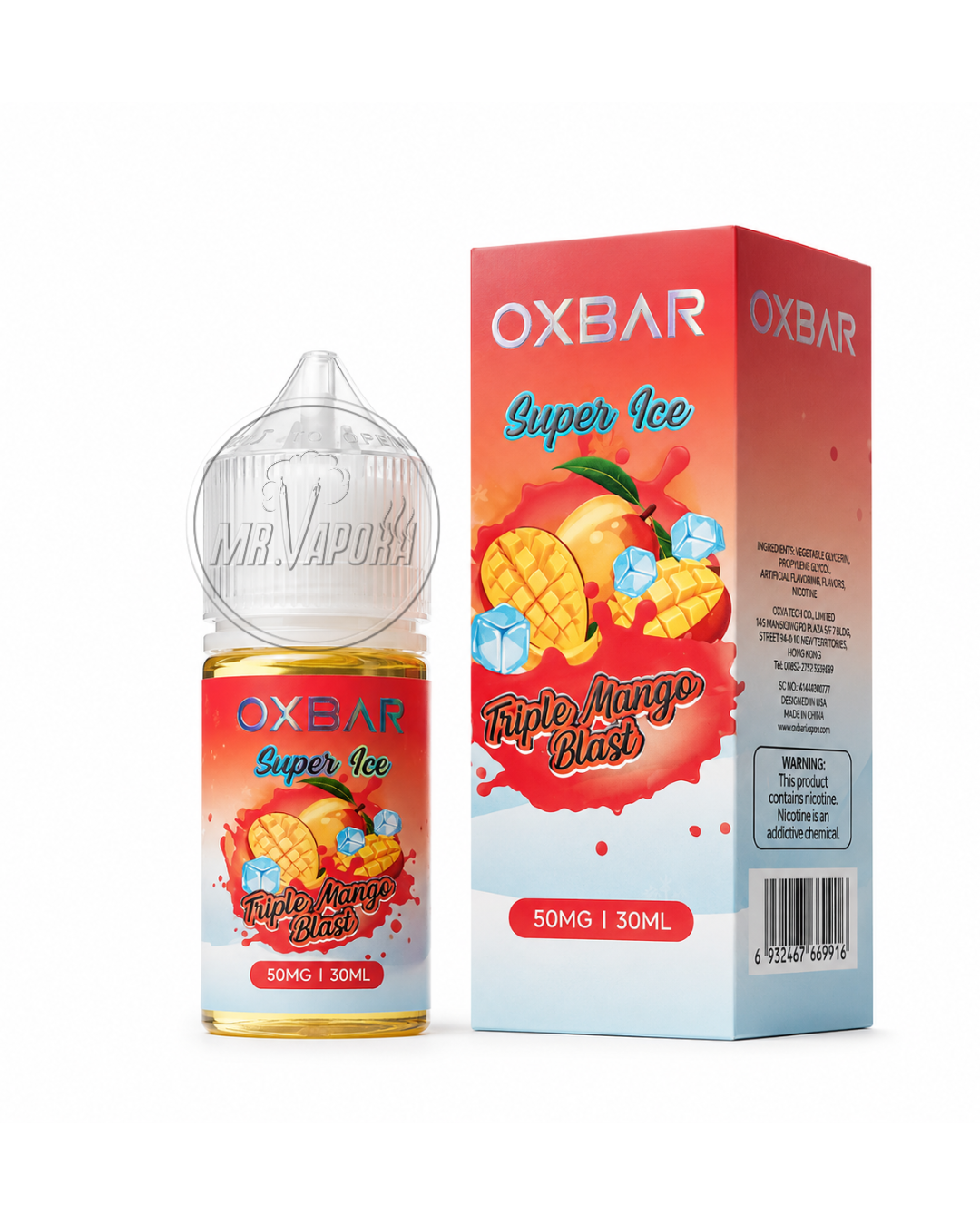OXBAR TRIPPLE MANGO 30ML - SUPER ICE NIC SALT - MrVapora.pk
