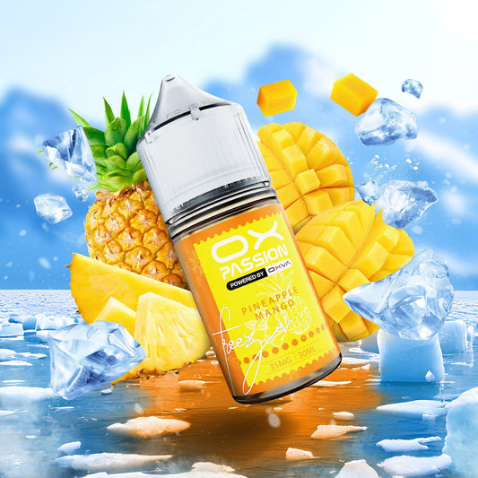 OXVA PASSION FREEZE PINEAPPLE MANGO 35MG,55MG 30ML - MrVapora.pk