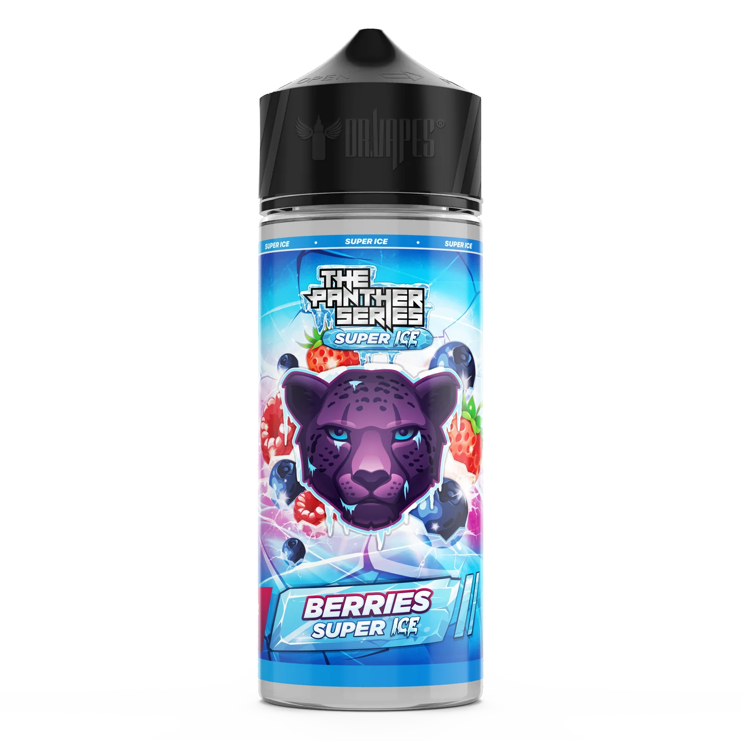 PANTHER SUPER ICE BERRIES ICE 3MG  120ML- DR VAPES PANTHER SERIES - MrVapora.pk