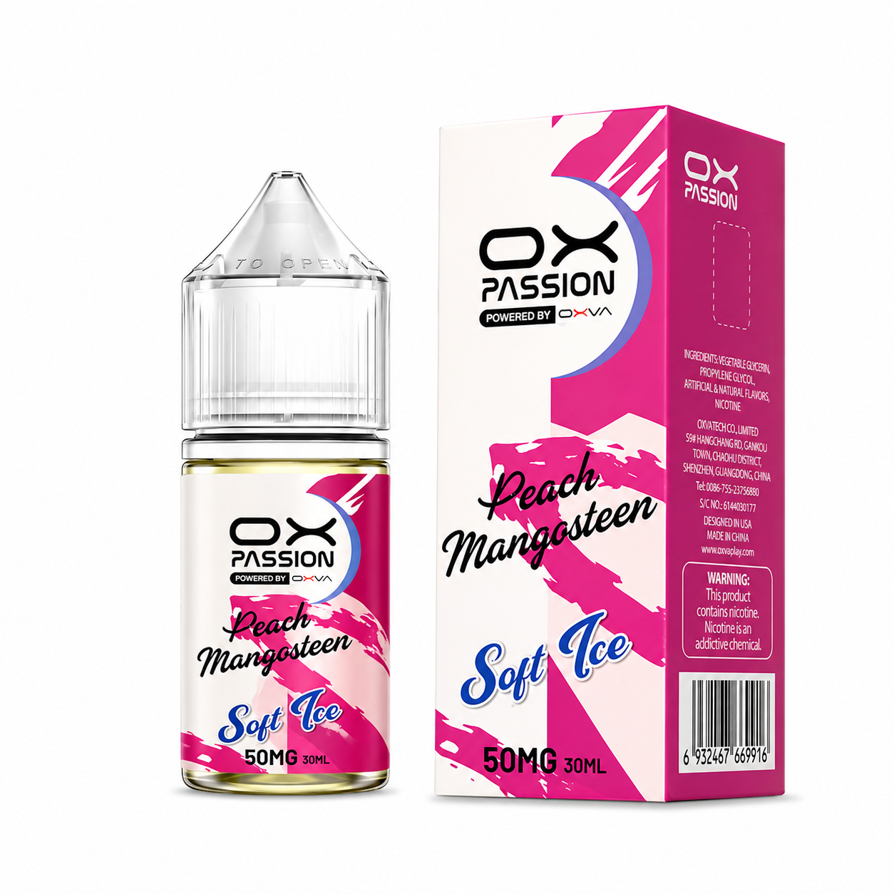 PEACH MANGOSTEEN   ICE     30ML   -   OX   PASSION   SOFT   ICE - MrVapora.pk