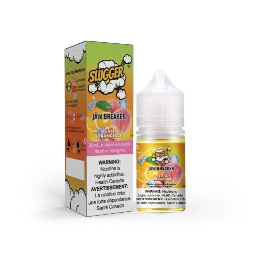 Slugger Jaw Breaker Series Peach Orange Ice – 30ml Nic Salt