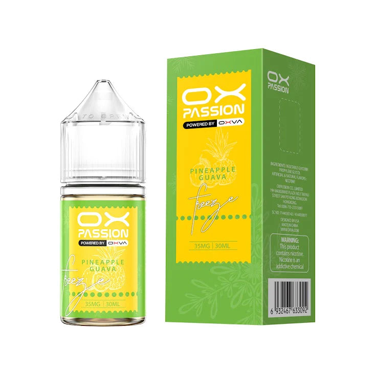 PINEAPPLE GUAVA ICE 30ML- OX PASSION SALT BY OXVA - MrVapora.pk