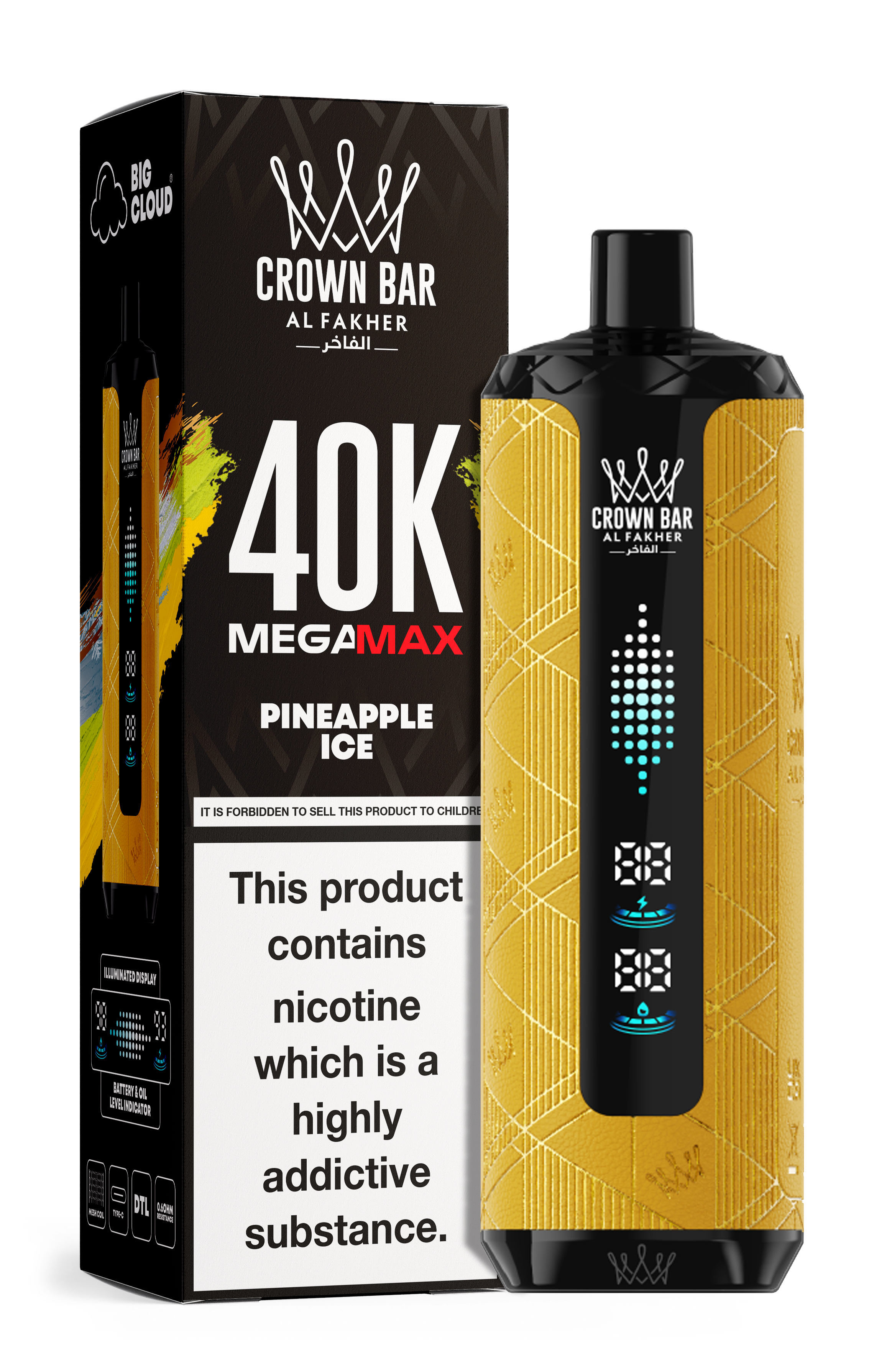 AL FAKHER MEGA MAX 40K CROWN BAR DISPOSABLE 6MG