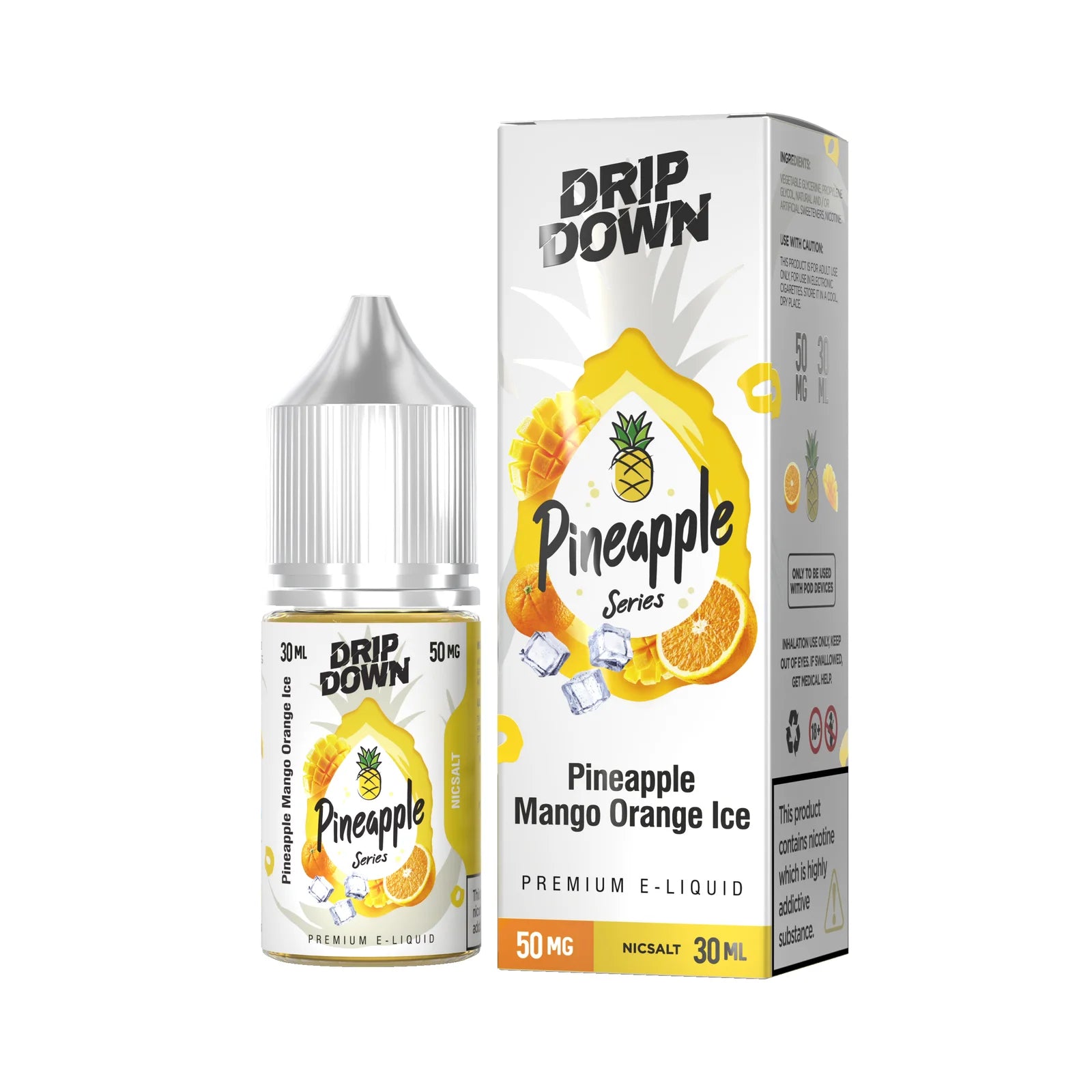 DRIP DOWN PINEAPPLE SERIES PINEAPPLE MANGO ORANGE 30MG,50MG - 30ML - MrVapora.pk