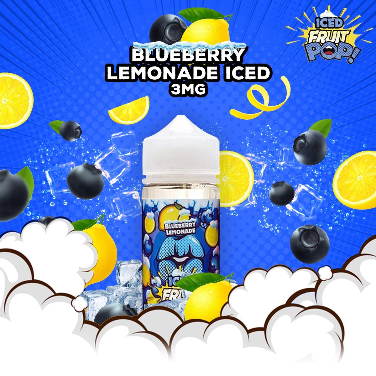 POP VAPORS BLUEBERRY LEMONADE ICED 3MG -100ML - MrVapora.pk