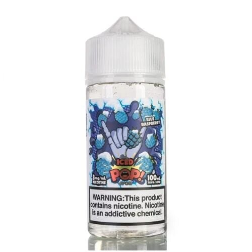 POPVAPORS - BLUE RASBERRY ICED 6MG 100ML - MrVapora.pk
