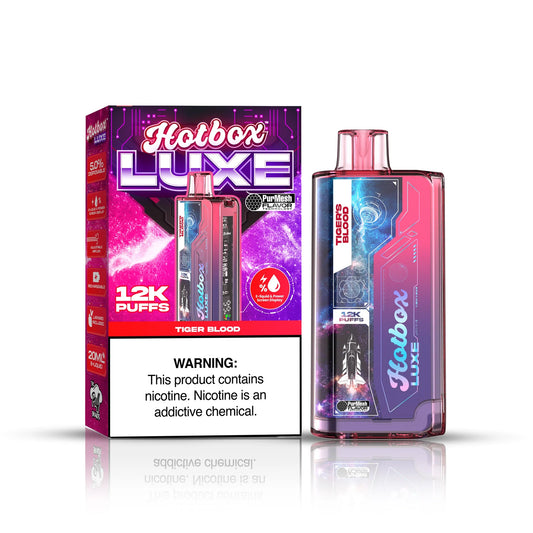 PUFF HOTBOX LUXE 20ML 12000 PUFF DISPOSABLE VAPE - MrVapora.pk