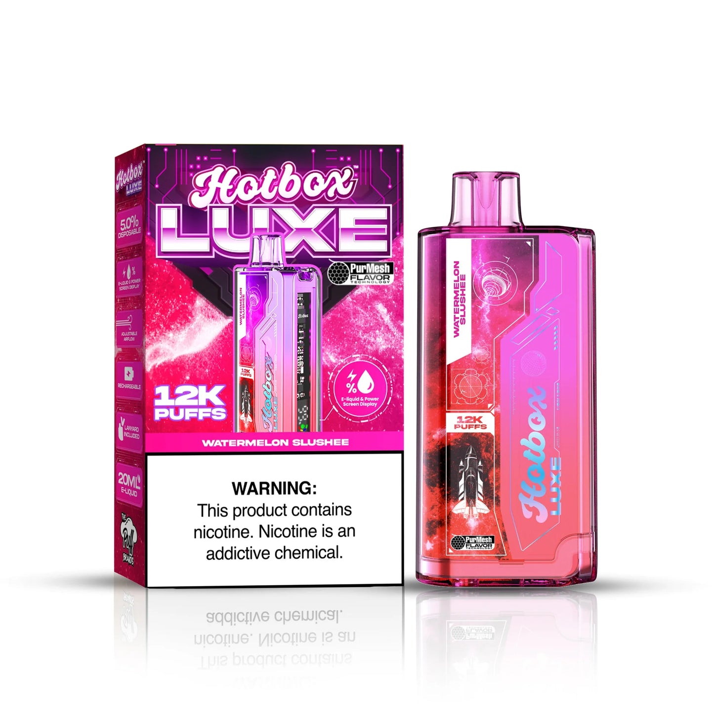 PUFF HOTBOX LUXE 20ML 12000 PUFF DISPOSABLE VAPE - MrVapora.pk