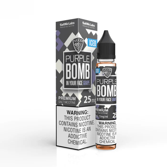 PURPLE BOMB ICED 30ML - VGOD ICED  SALT NIC - MrVapora.pk