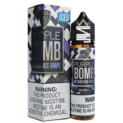 PURPLE BOMB  ICED 60ML - VGOD FREEBASE - MrVapora.pk