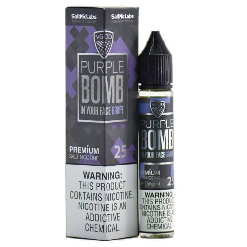 PURPLE BOMB VGOD SALTNIC 30ML - MrVapora.pk