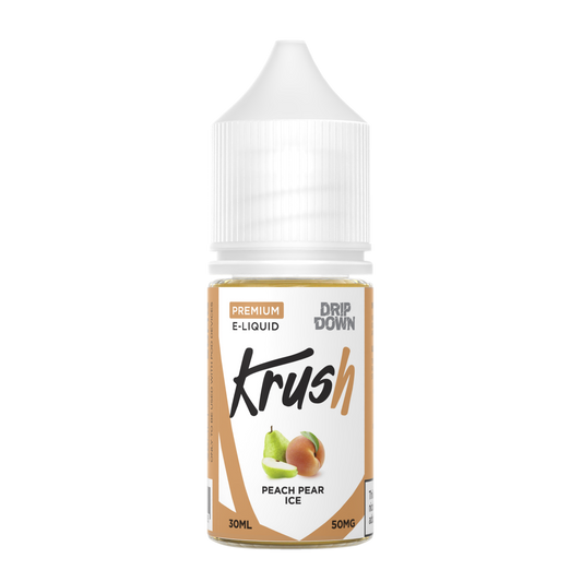 DRIP DOWN KRUSH SERIES PEACH PEAR ICE 30MG,50MG -  30ML - MrVapora.pk