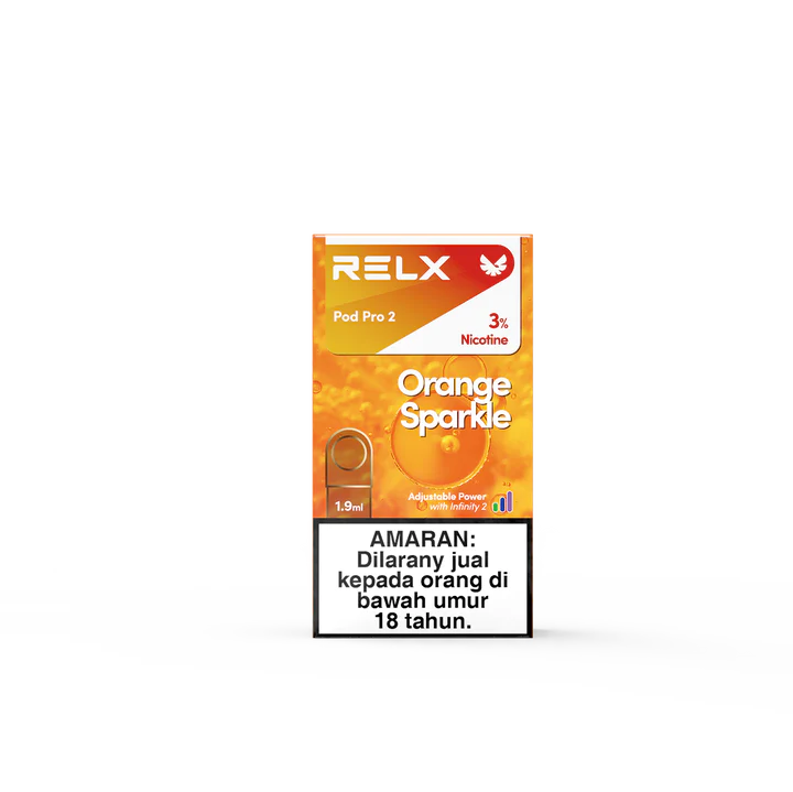 RELX Pod Pro – Orange Sparkle (Orange Soda ICE) – 3% Nicotine - MrVapora.pk