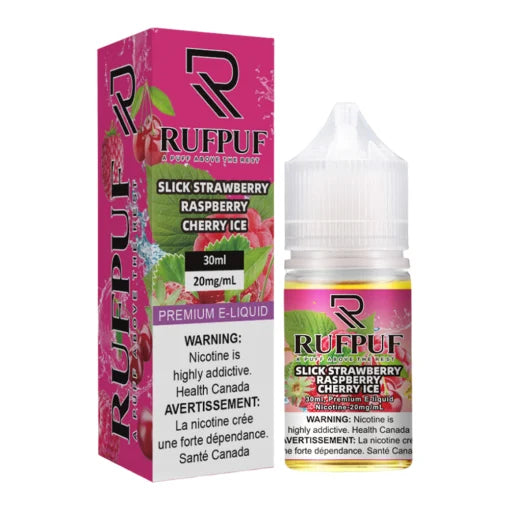 RUFPUF SLICK STRAWBERRY RASPBERRY CHERRY SALTNIC 30ML - MrVapora.pk