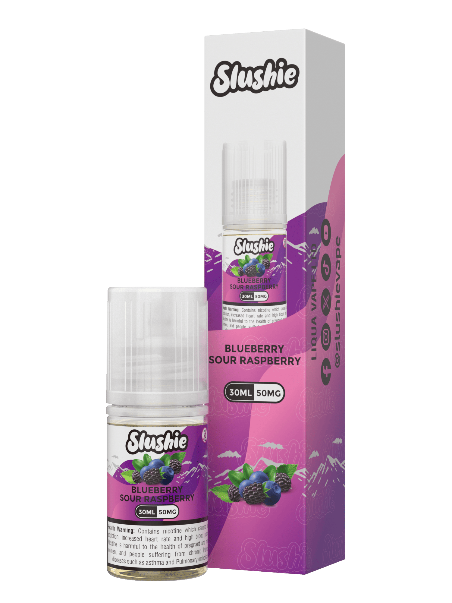 SLUSHIE - Blueberry Sour Raspberry 30ML - MrVapora.pk