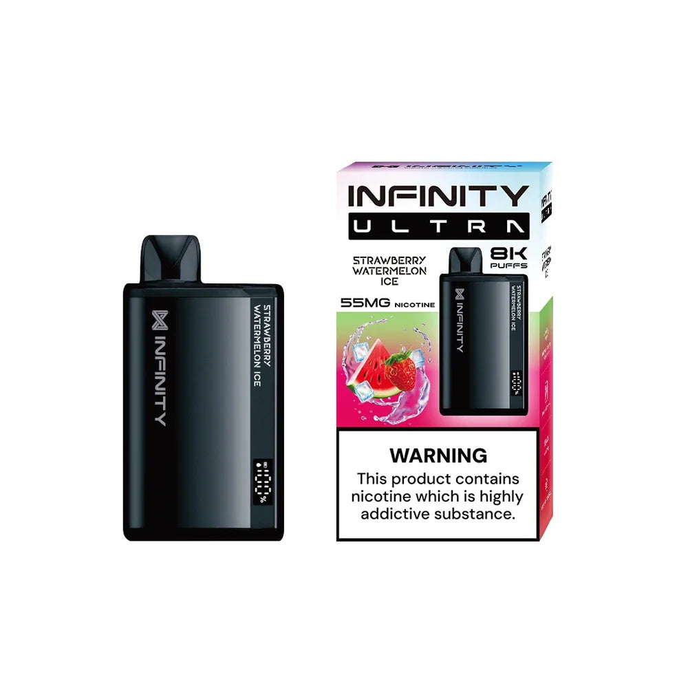 STRAWBERRY WATERMELON ICE 55MG - INFINITY ULTRA DISPOSABLE 8000 PUFFS - MrVapora.pk