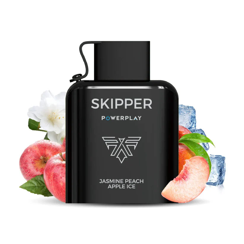 Skipper Powerplay Jasmin Peach Apple Ice 5% 16000 Puffs - MrVapora.pk