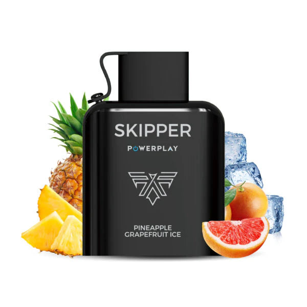 Skipper Powerplay Pineapple Grape Fruit Ice 5% 16000 Puffs - MrVapora.pk