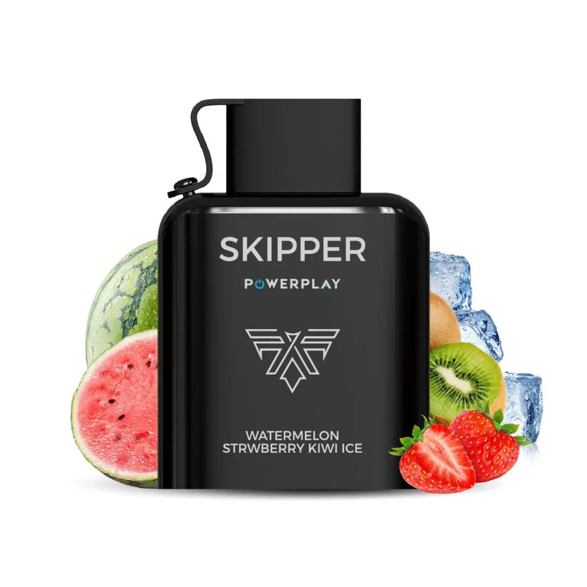 Skipper Powerplay Watermelon Strawberry Kiwi Ice 5% 16000 Puffs - MrVapora.pk